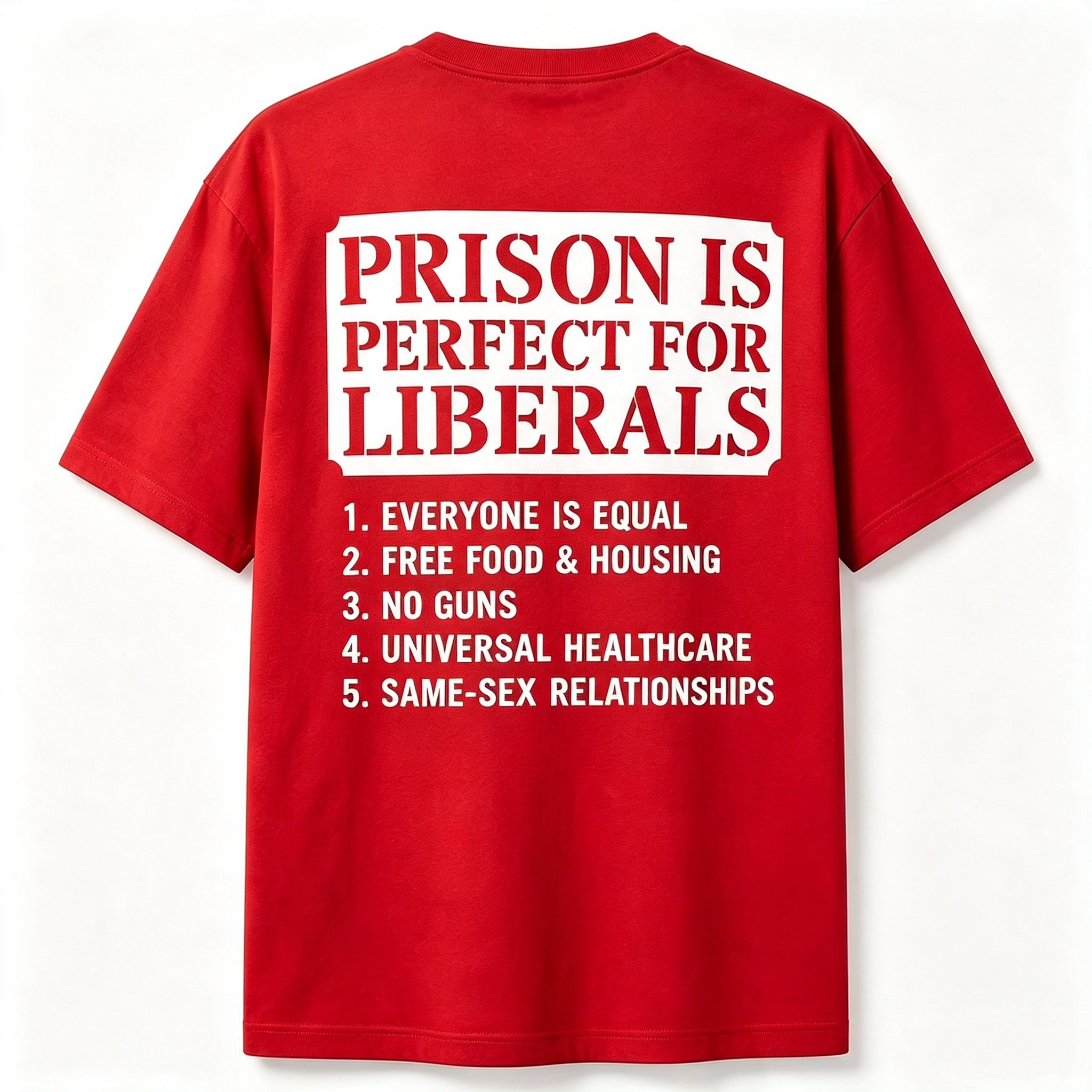 Prison Is Perfect for Liberals Edgy Anti Liberal Meme T-Shirt