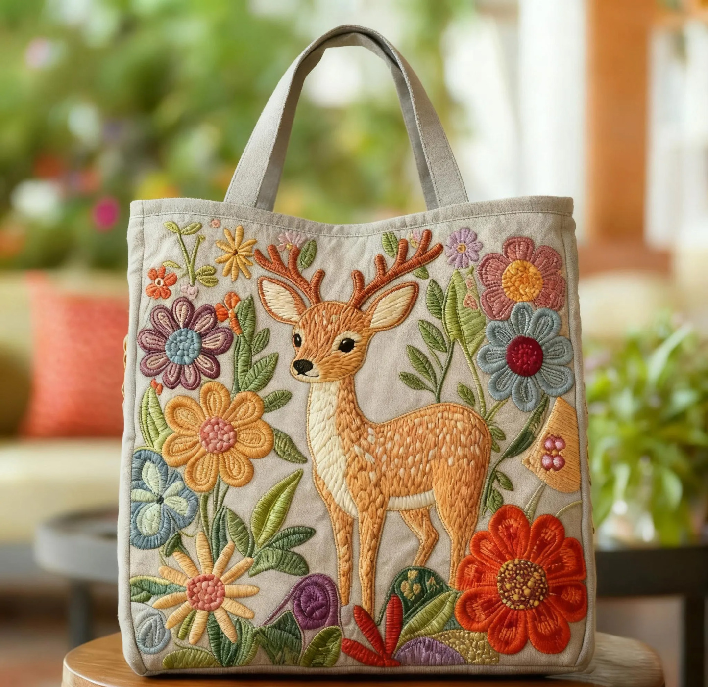 Cute baby deer pattern handbag