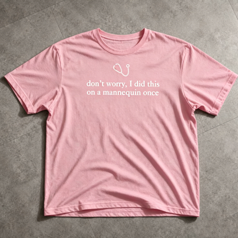 "Don't Worry I Did This on a Mannequin Once" T-Shirt