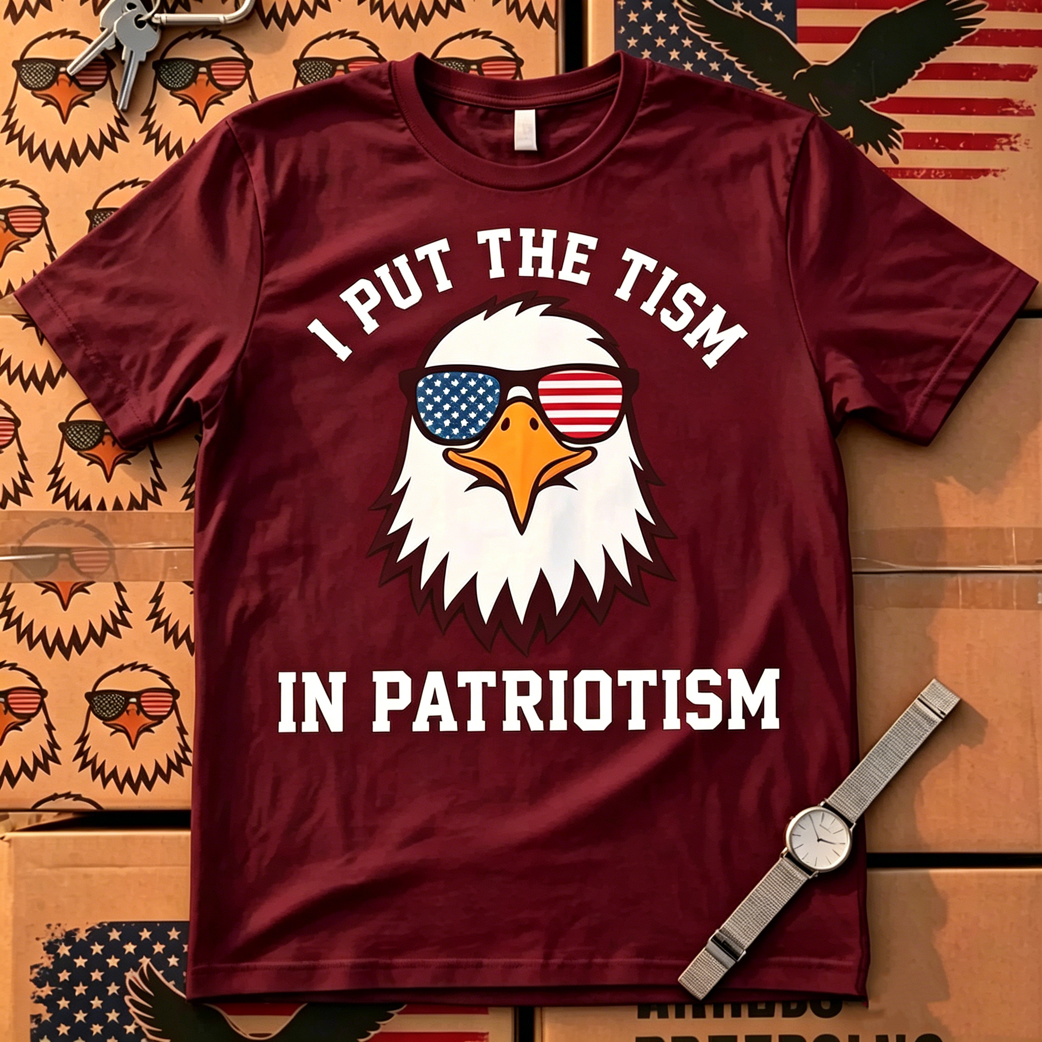 "I Put The Tism in Patriotism" T-Shirt