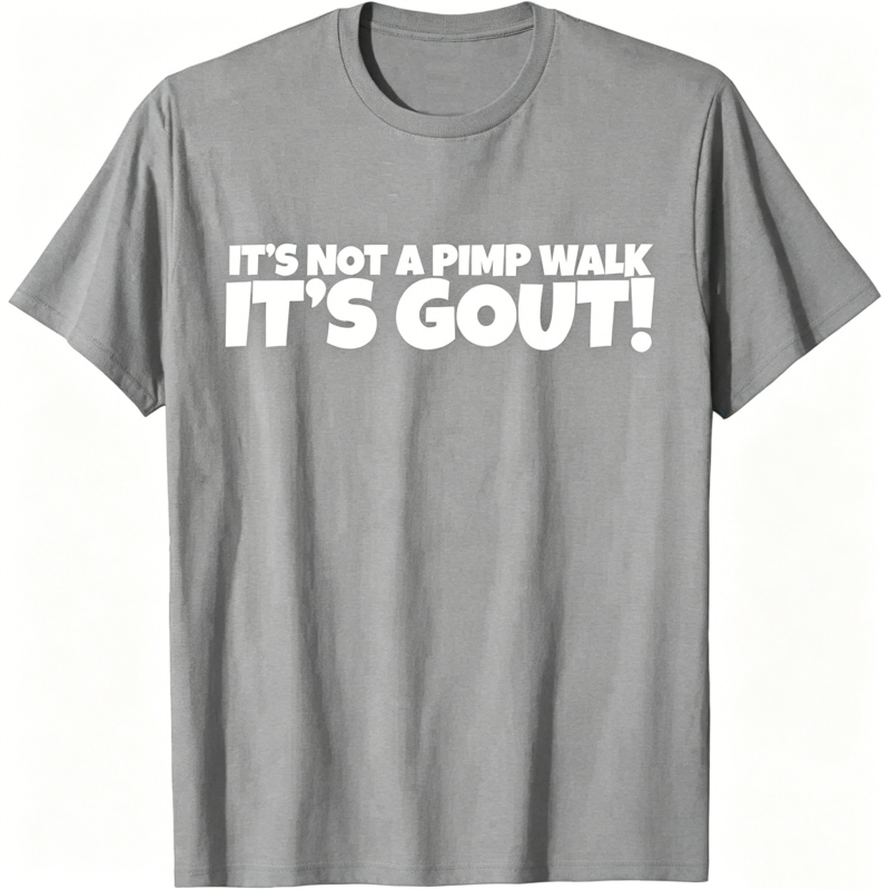 "It's Not A Pimp WalK It's Gout" T-Shirt