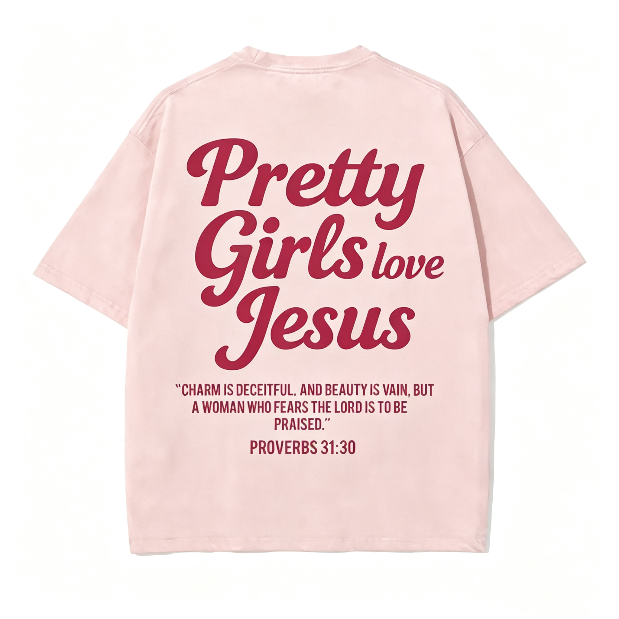 Pretty Girls Loves Jesus Vintage Graphic T-Shirt