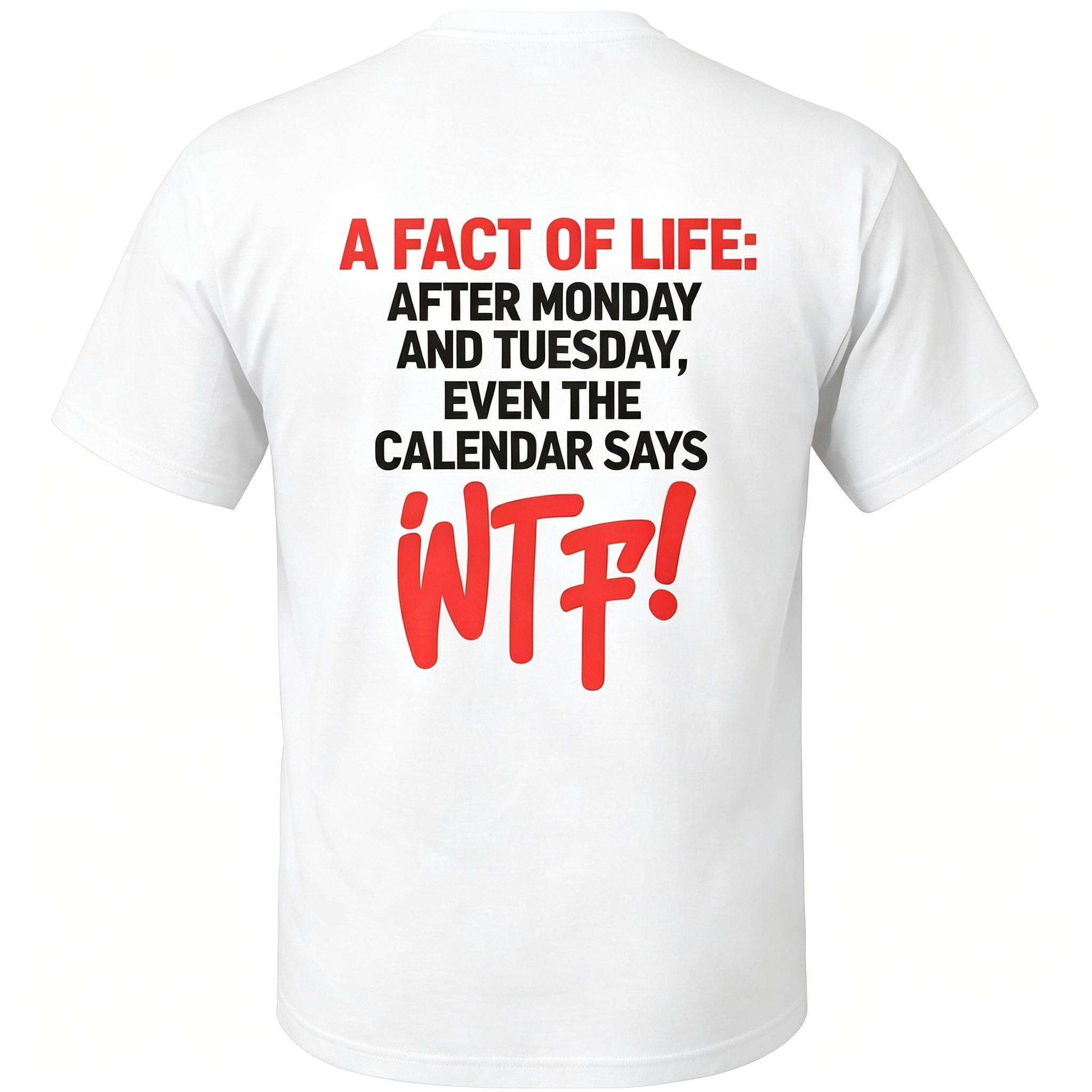 "After Monday And Tuesday Even The Calendar Says" T-Shirt