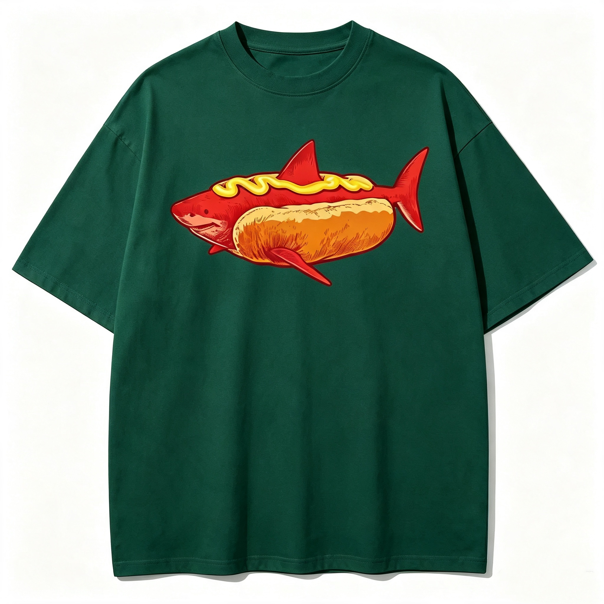 Shark Hotdog Funny Food Meme T-Shirt