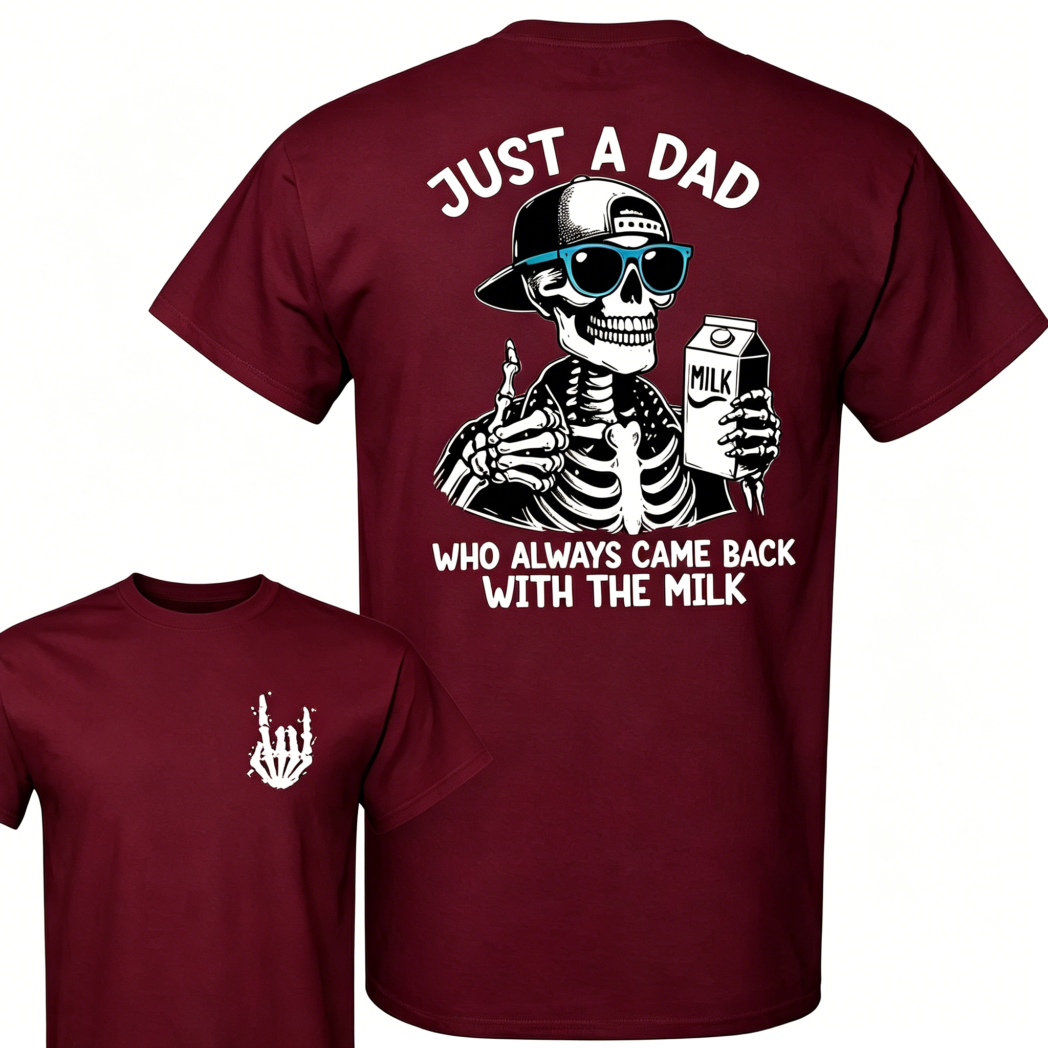 "Just A Dad Who Always Came Back With The Milk" T-Shirt
