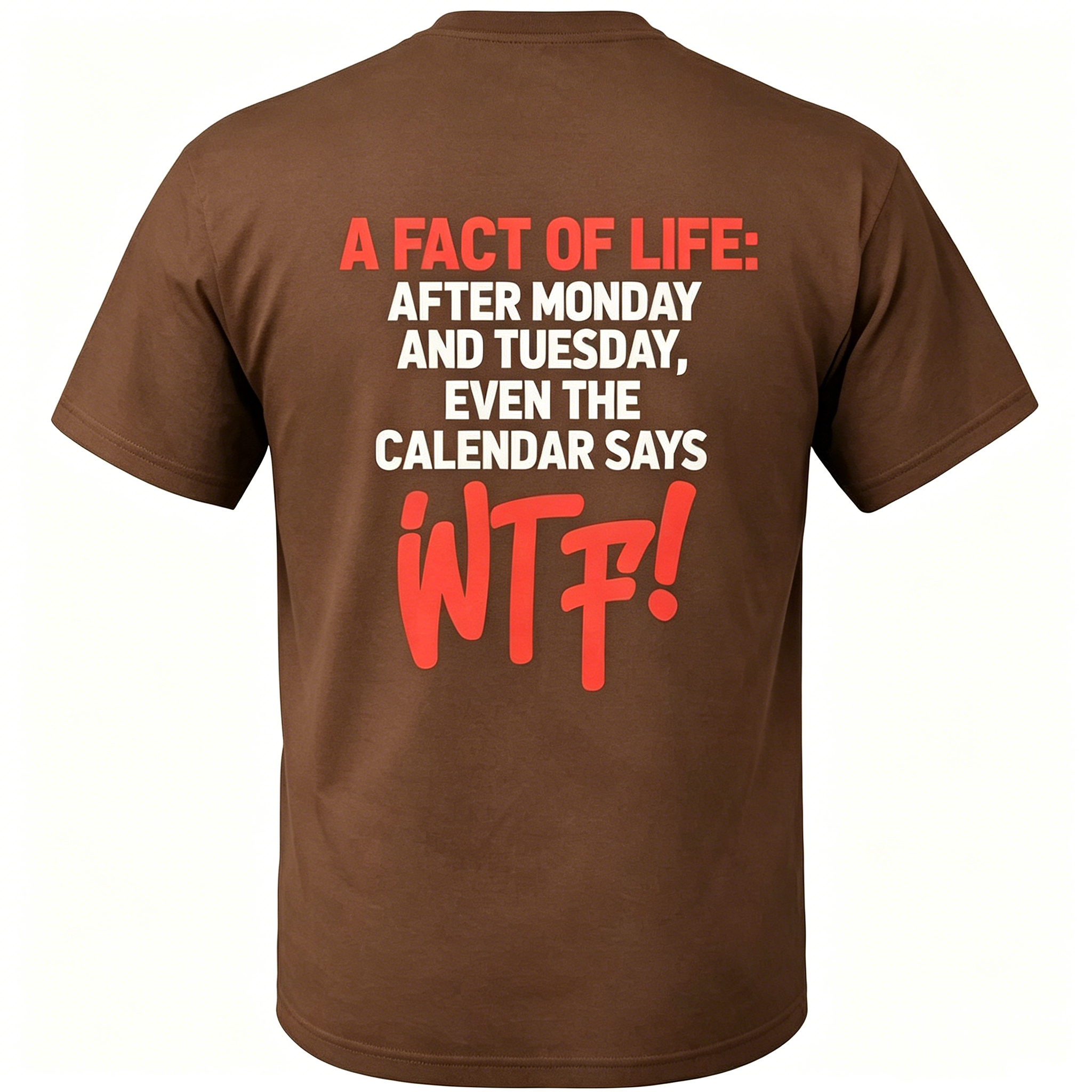 "After Monday And Tuesday Even The Calendar Says" T-Shirt
