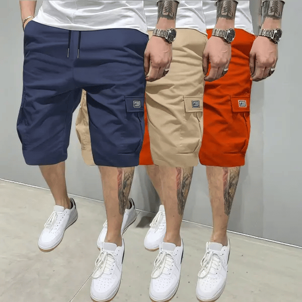 💖Hot 48% OFF🌹 Men’s Summer Lightweight Cargo Shorts – 3 Pack Multi-Pocket Casual Shorts 🌞🩳