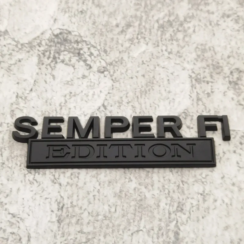 SEMPER FI EDITION Car Emblem Metal Badge