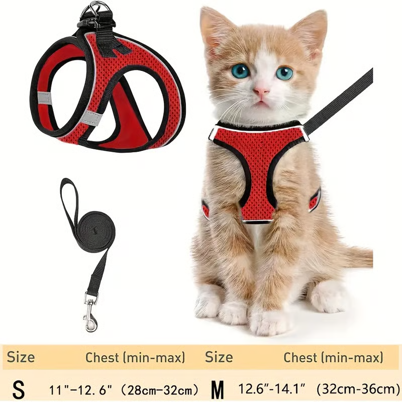🔥Hot Sale 49% off🌟 Adjustable Escape Proof Cat Harness & Leash