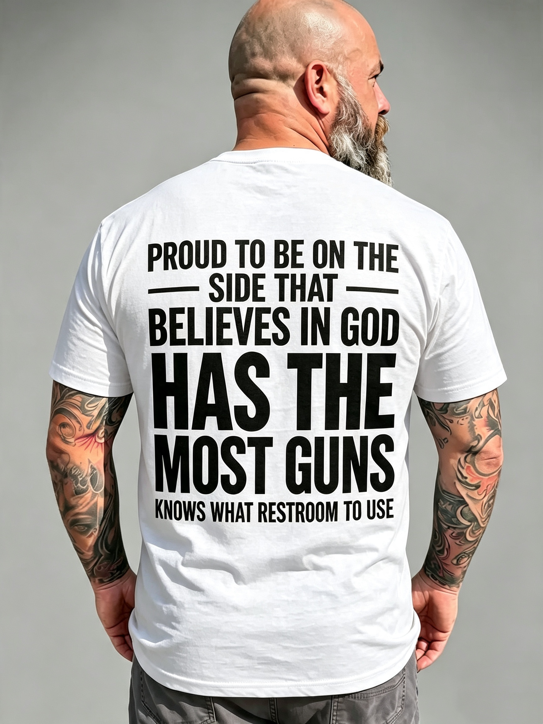 "Proud To Be On The Side That Believes In God" T-Shirt
