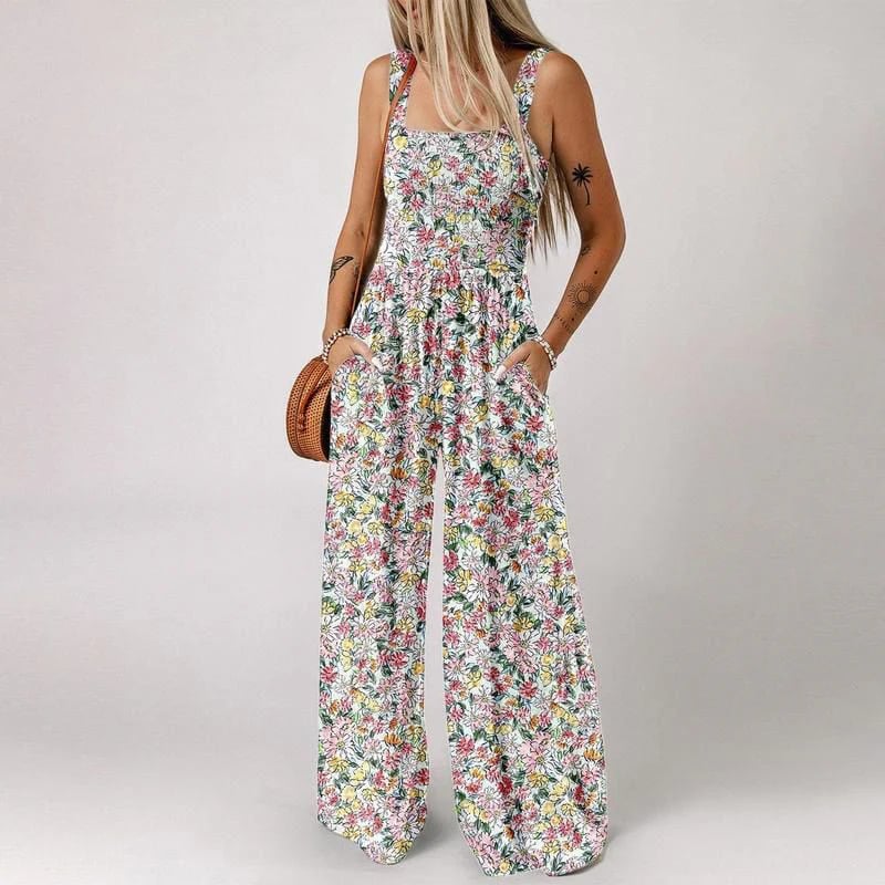 🔥Last Day 49% OFF -✨ 2025 NEW Women’s Casual Print Sleeveless Overalls Jumpsuits💕