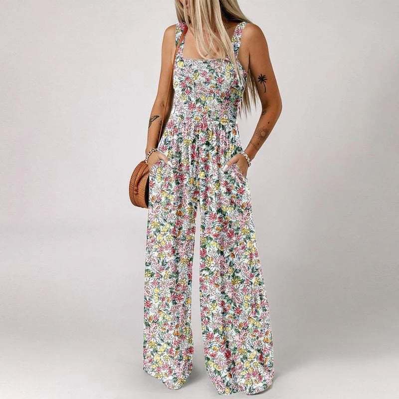 🔥Last Day 49% OFF -✨ 2025 NEW Women’s Casual Print Sleeveless Overalls Jumpsuits💕