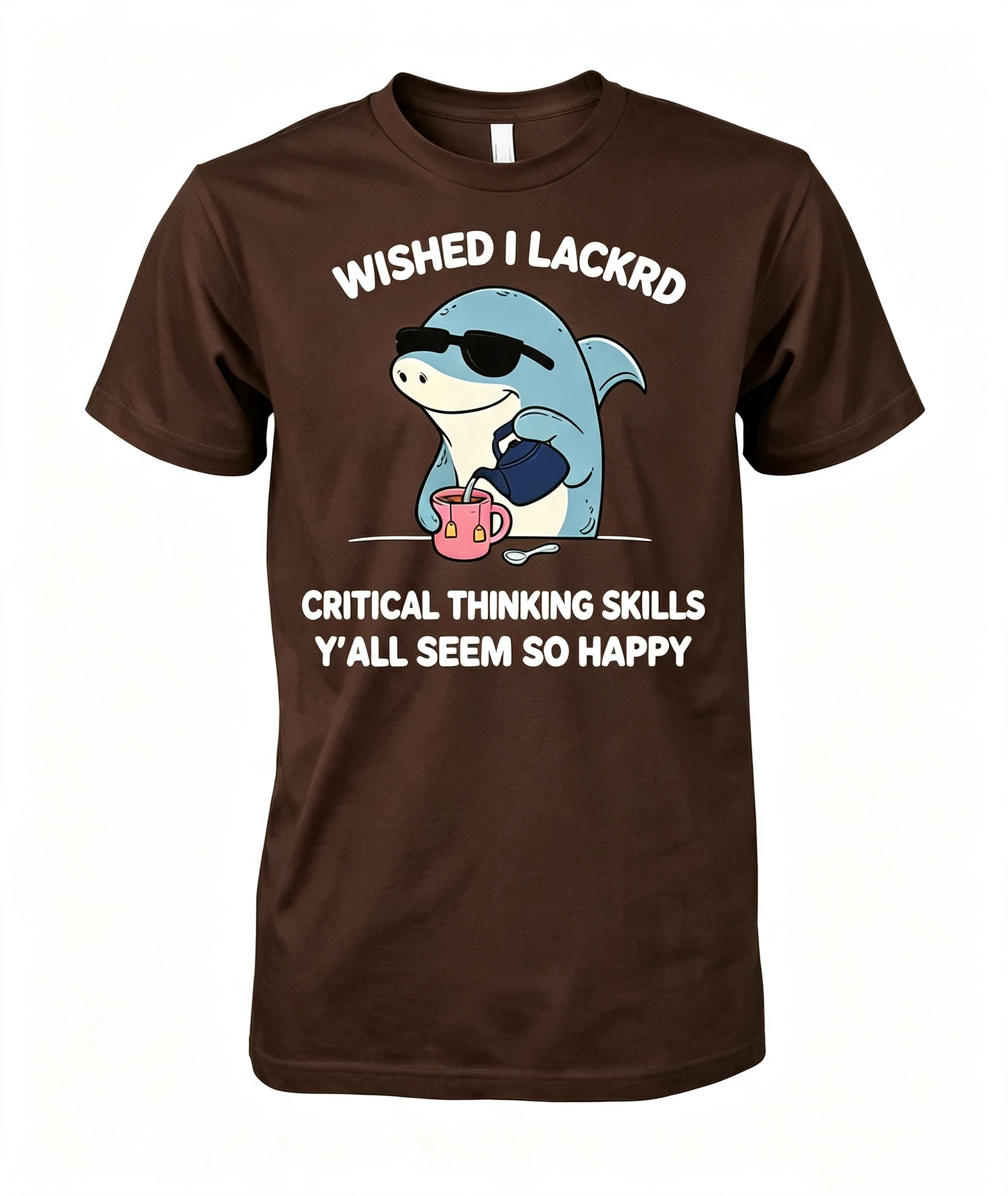 Sarcastic Critical Thinking Shark T-Shirt