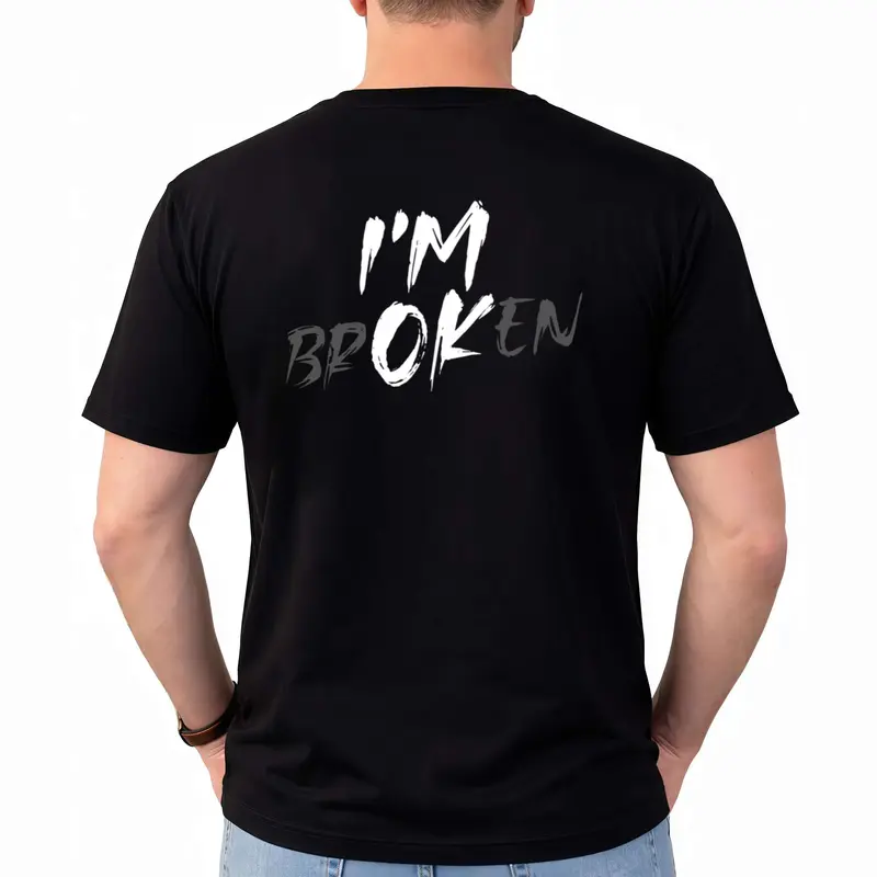 "I'm Broken I'm OK" Unisex Sweatshirt, Washed T-shirt