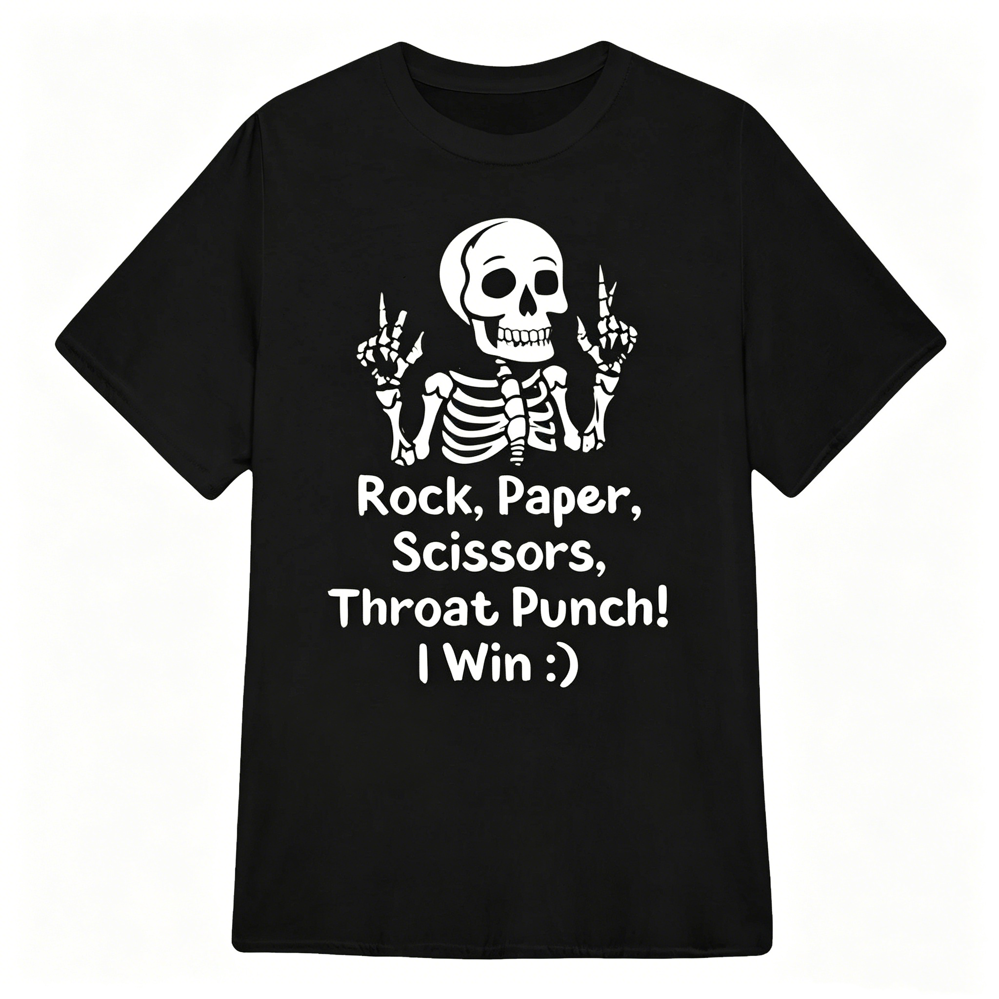 "Rock, Paper, Scissors, Throat Punch" T-Shirt