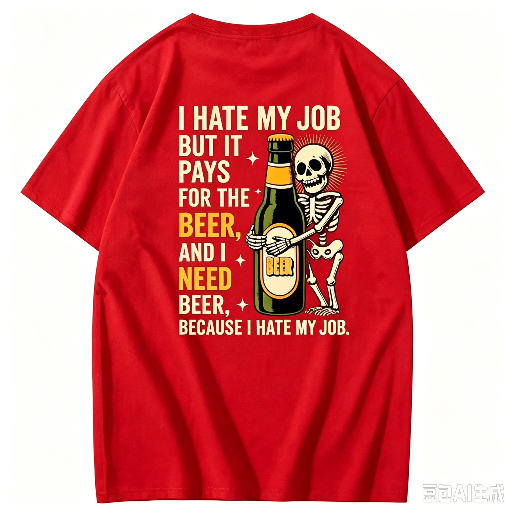 "I Hate My Job But It Pays for the Beer" T-Shirt