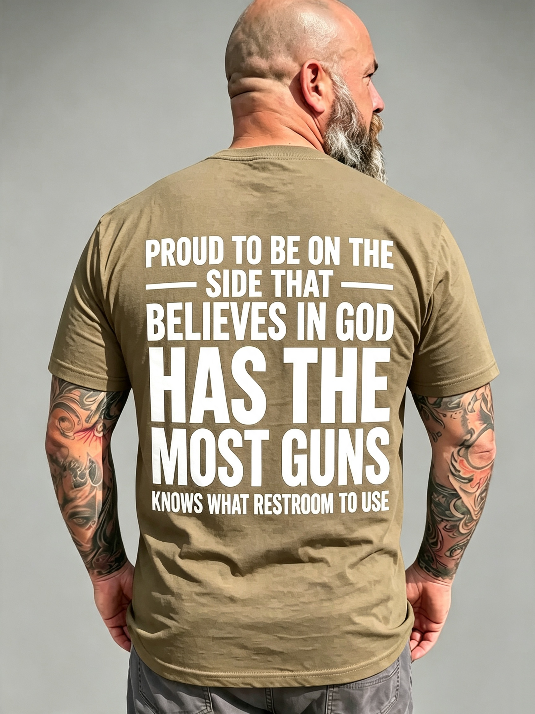 "Proud To Be On The Side That Believes In God" T-Shirt