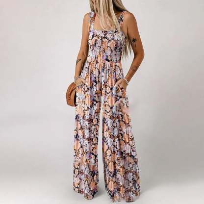 🔥Last Day 49% OFF -✨ 2025 NEW Women’s Casual Print Sleeveless Overalls Jumpsuits💕