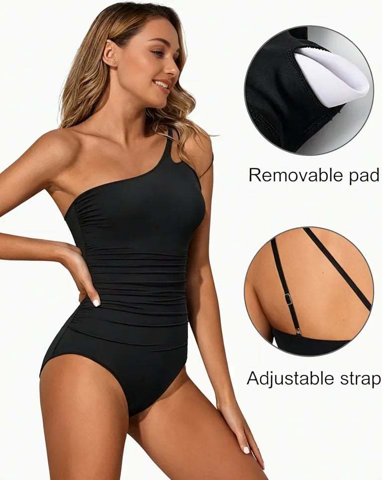 🔥Last Day 49% OFF - ✨One Shoulder One Piece Swimsuit for Women