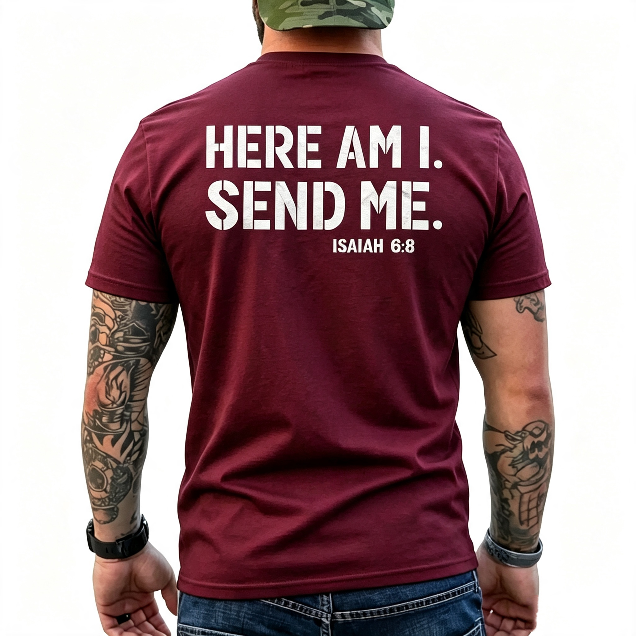 "Here Am I Send Me" Isaiah 6:8 T-Shirt