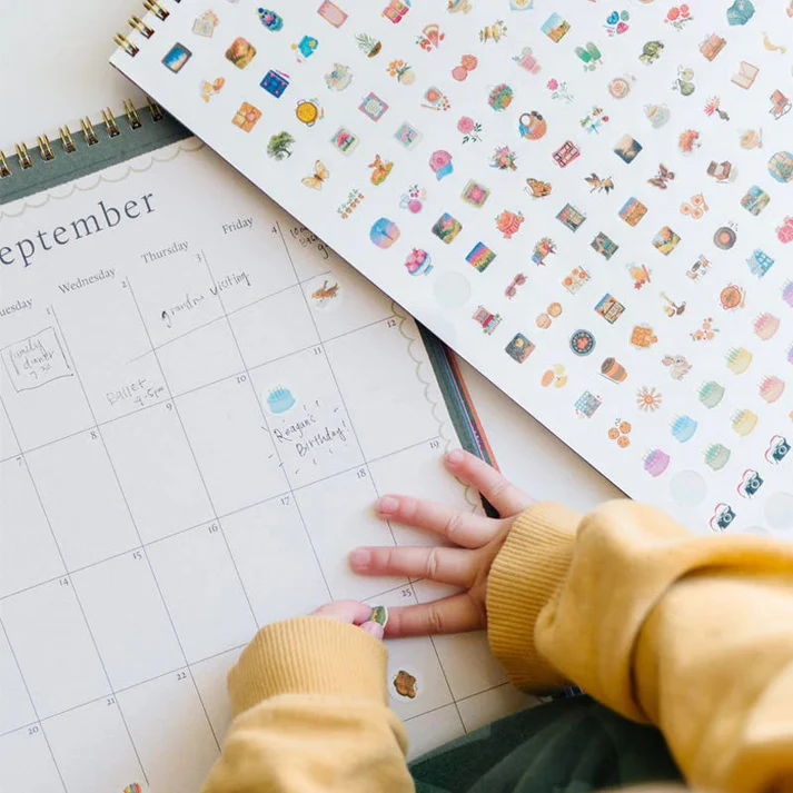 2026 Bucket List Calendar Spiral Bound Art Planner Notebook