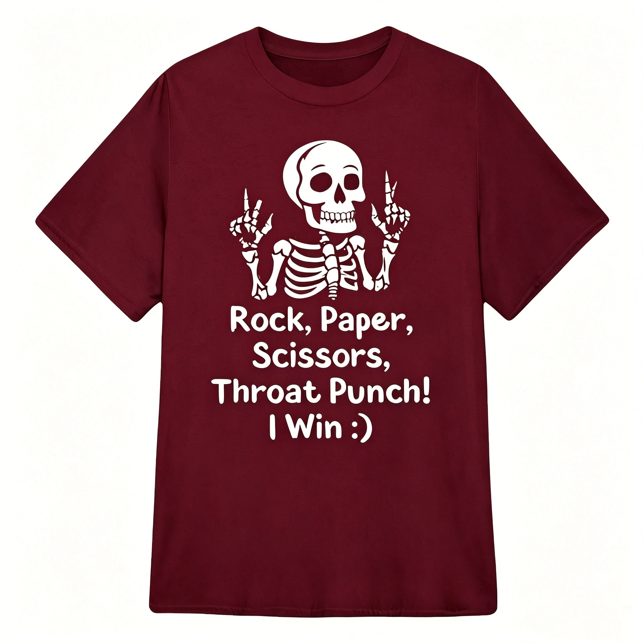 "Rock, Paper, Scissors, Throat Punch" T-Shirt
