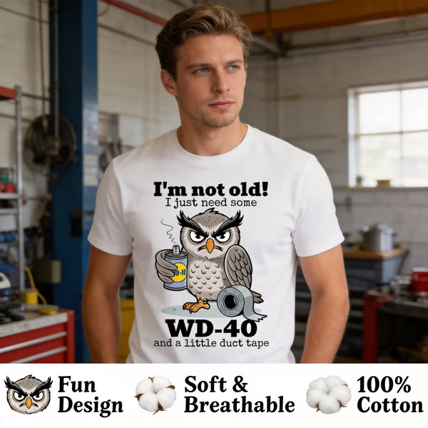 🦉 Owl "I'm Not Old" Graphic T-Shirt