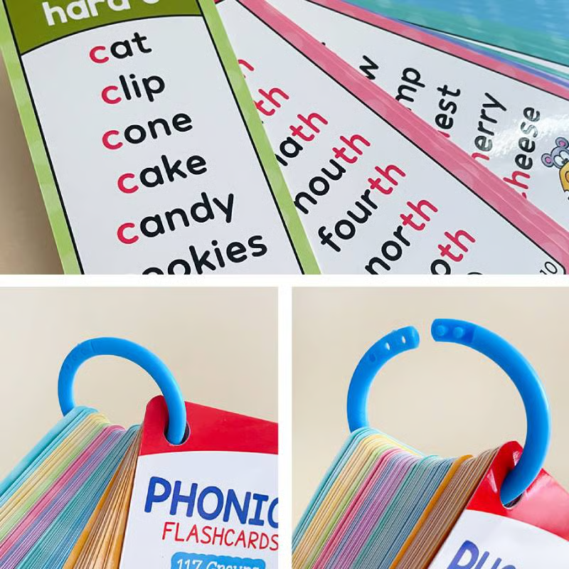 🎁Last Day 49% OFF🔥Phonics Word Cards 117 Sound Groups 900+ Rhyming Words Preschool English Discovery Joy