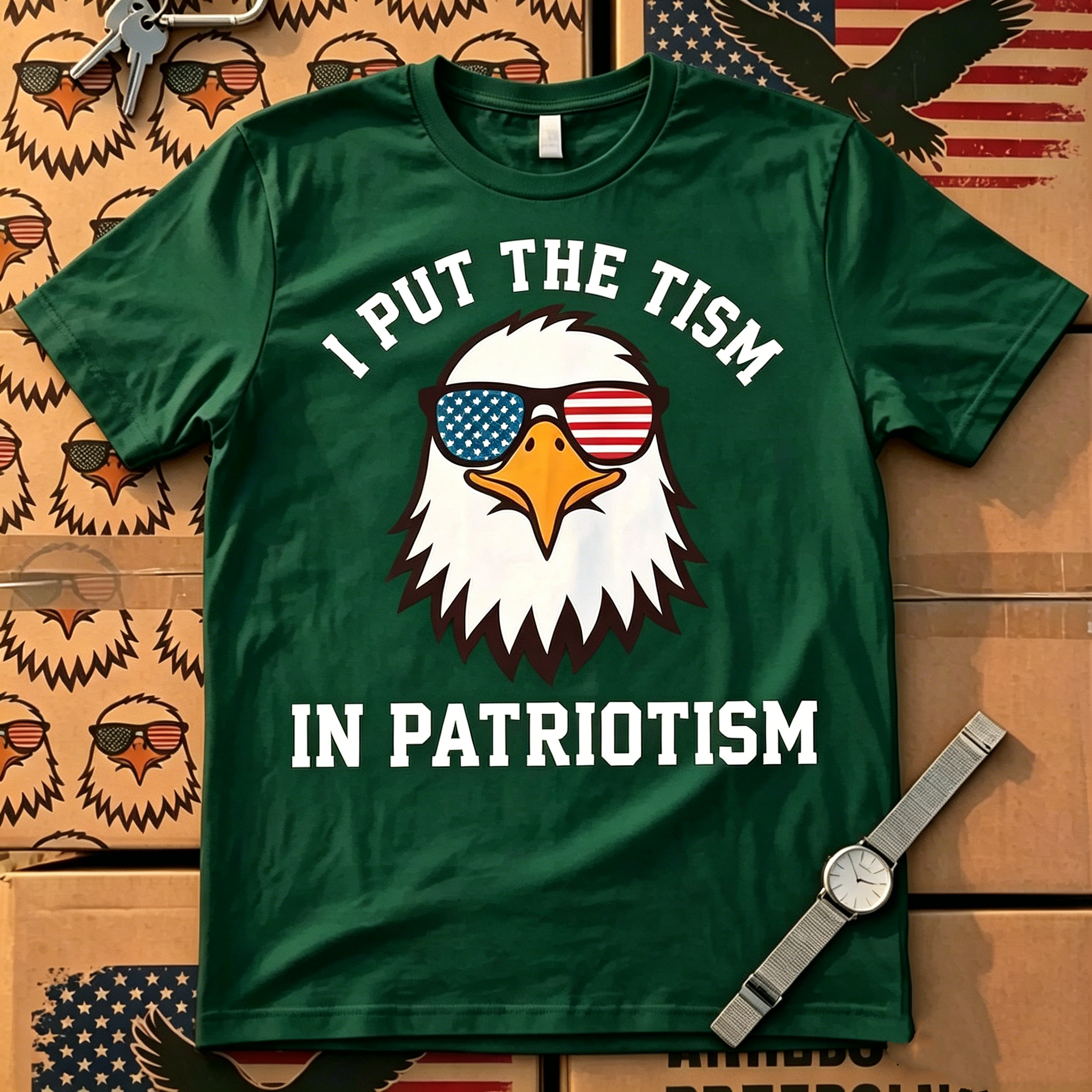 "I Put The Tism in Patriotism" T-Shirt