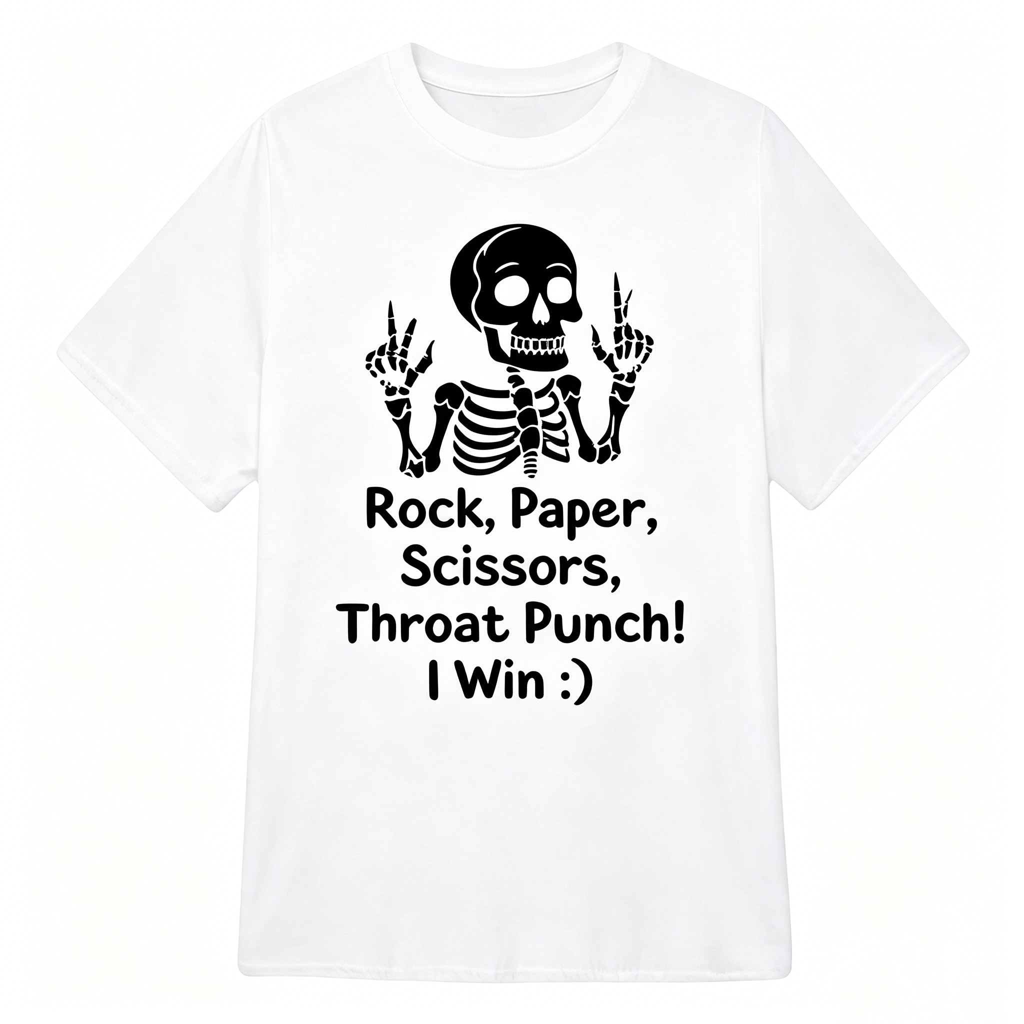 "Rock, Paper, Scissors, Throat Punch" T-Shirt