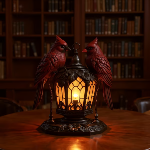 2025 Limited Edition Cardinal Bird Table Lamp