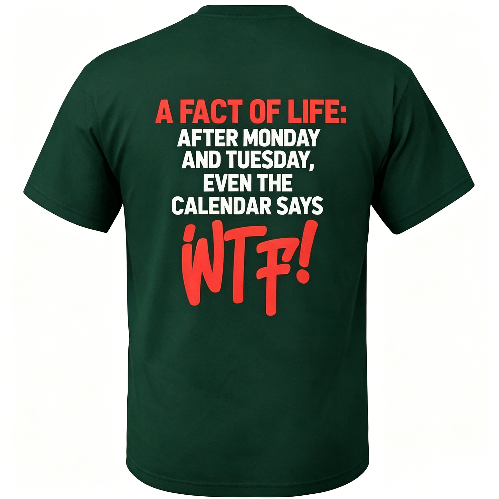 "After Monday And Tuesday Even The Calendar Says" T-Shirt