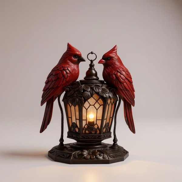 2025 Limited Edition Cardinal Bird Table Lamp