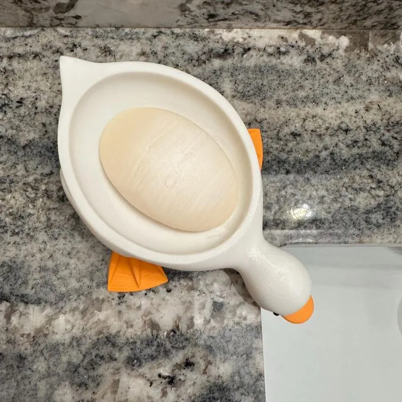 Duck Soap Dish with Water Drain | Adorable & Functional Sink-Side Helper