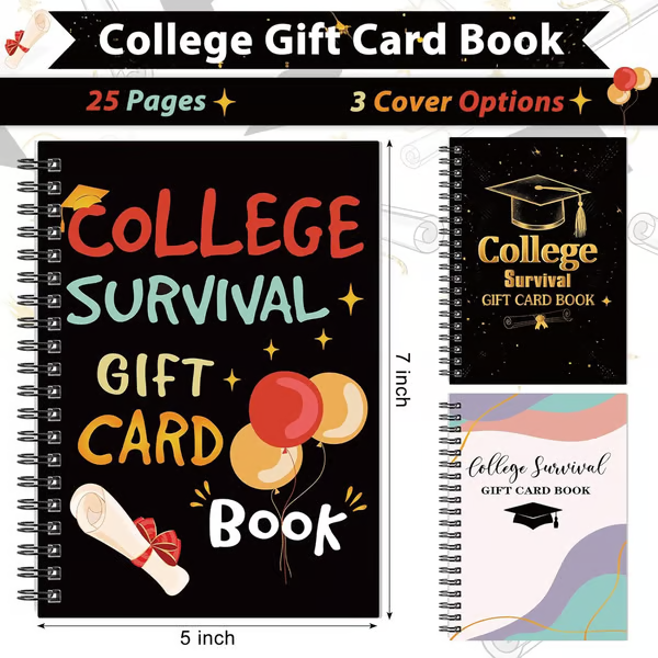 🎓📚College Survival Gift Card Book 🎁Surprises On Every Page📚Hardcover & Durability Line