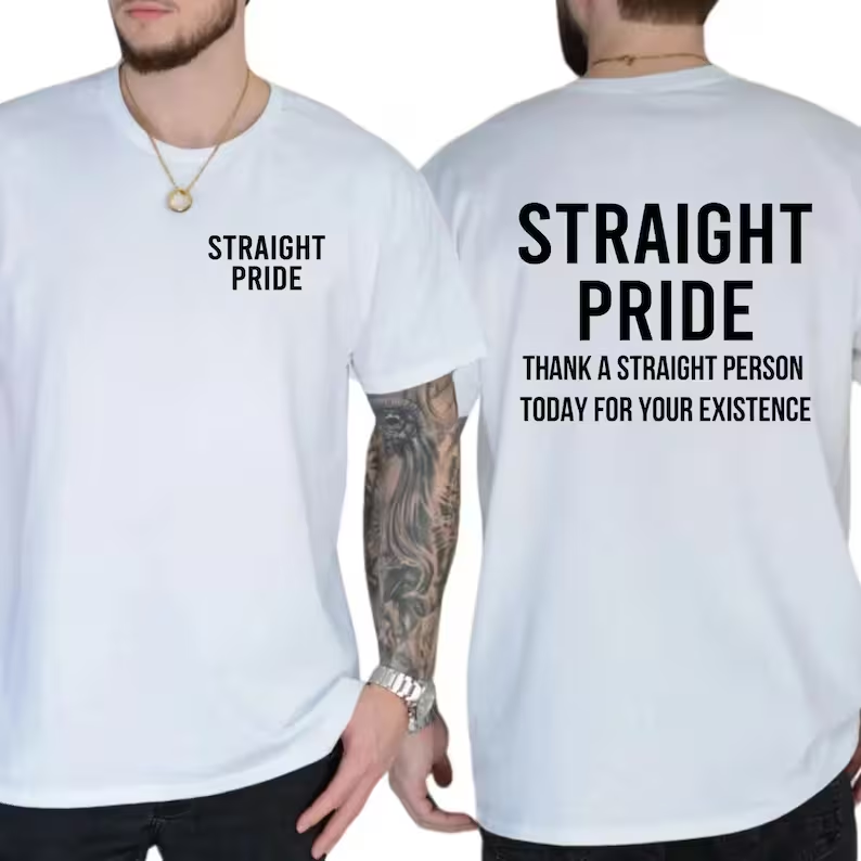 👕😄 Straight Pride Graphic Tee – Funny Unisex Cotton T-Shirt