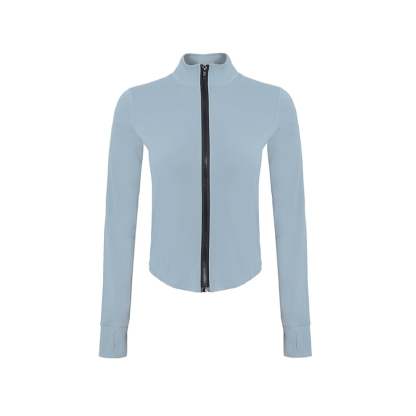  Women's Full Zip Lightweight Workout Jacket with Thumb Holes