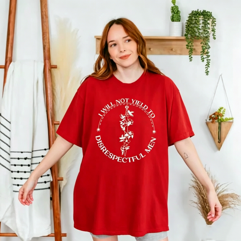 I Will Not Yield To Disrepectful Men T-Shirt