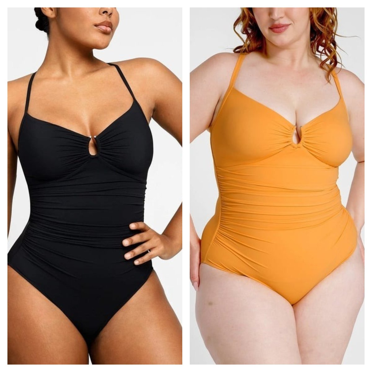 🔥LAST DAY 45% OFF - 💕2025 HOT SALE Smart Sculpt U-Ring Cut Out Shaping Swimsuit 🩱