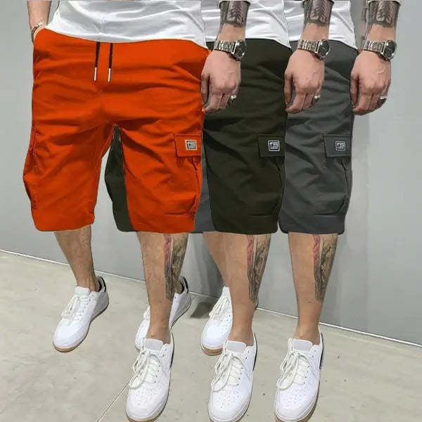 💖Hot 48% OFF🌹 Men’s Summer Lightweight Cargo Shorts – 3 Pack Multi-Pocket Casual Shorts 🌞🩳