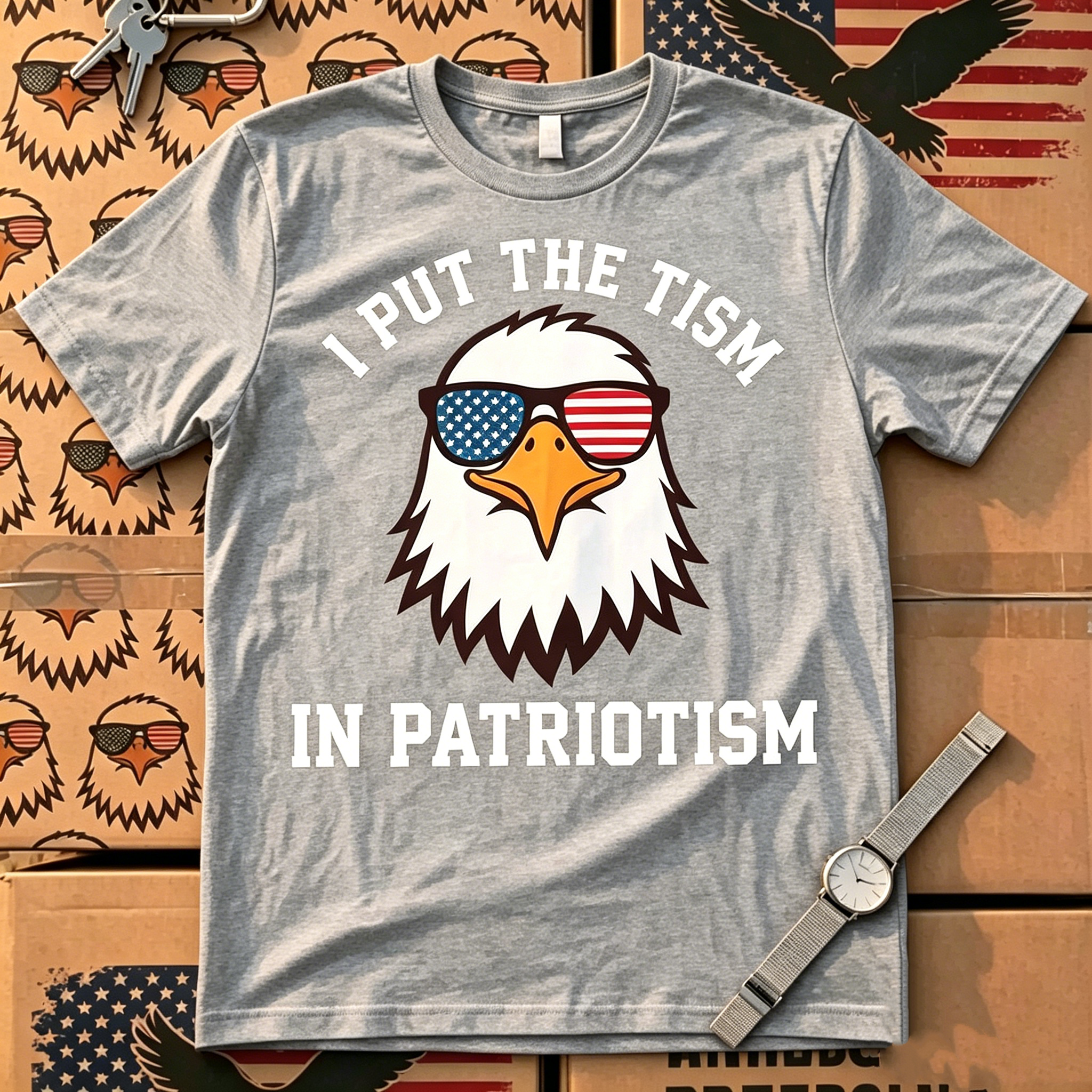 "I Put The Tism in Patriotism" T-Shirt