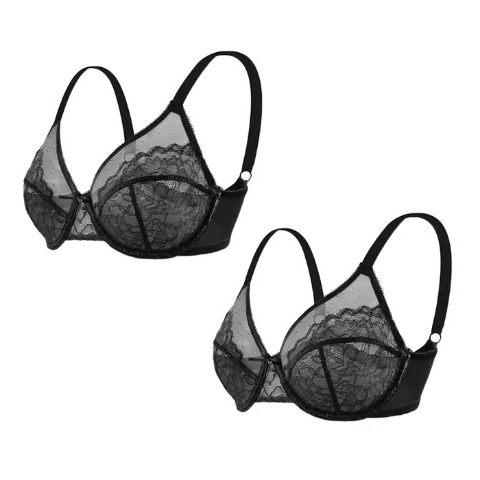Minimizer Bras for Women Full Coverage Underwire Bras Plus Size Lifting Lace Bra for Heavy Breast