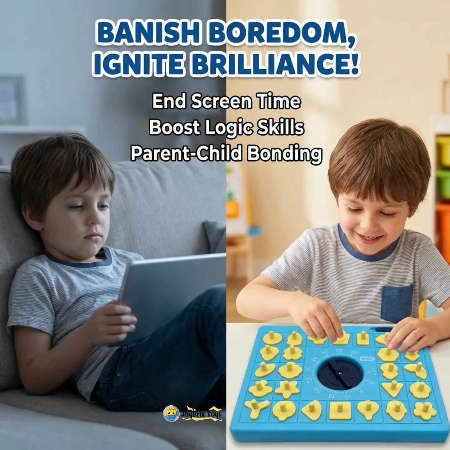 Time Puzzle Pop-Up Board Game – 26 Shape Pieces, Eco-Friendly ABS, Fun Learning Toy for Kids