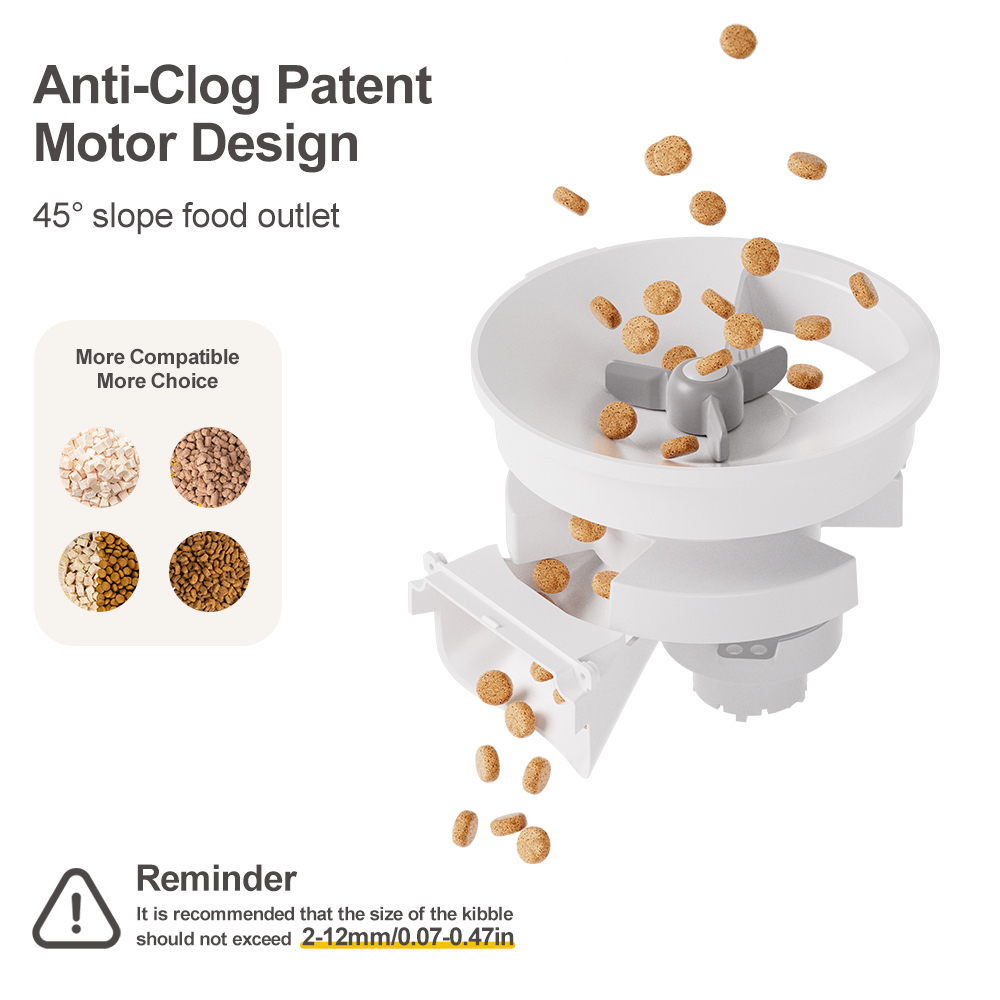 dudupet Pet Supplies Smart Pet feeder 4L Automatic Cats Dogs Food Dispenser App Remote Feeder F07