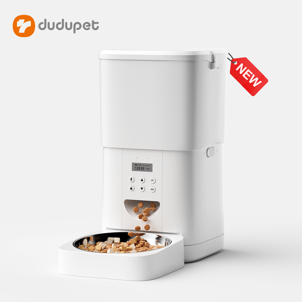 Dudupet F10 Pet Food Dispenser 4L Timing Eating Schedule Cat Food Feeder without Network