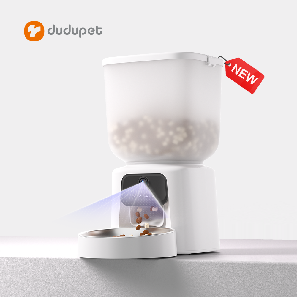Dudupet New Product Pet Smart Feeder Dog Smart Automatic Schedule Feed Pet Bowl 5L Timing Feeder 