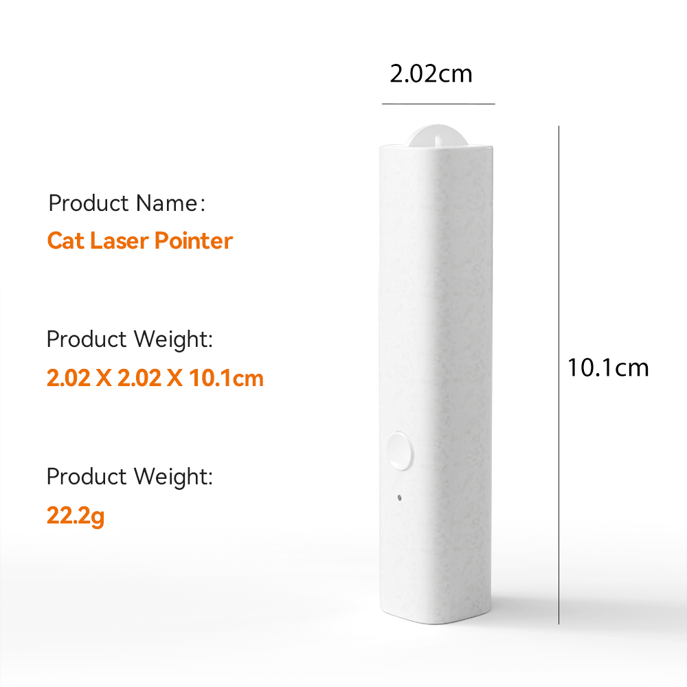 dudupet Red Laser Pointer Cat Toy Laser Toy Cat Chasing USB Rechargeable Laser Flashlight