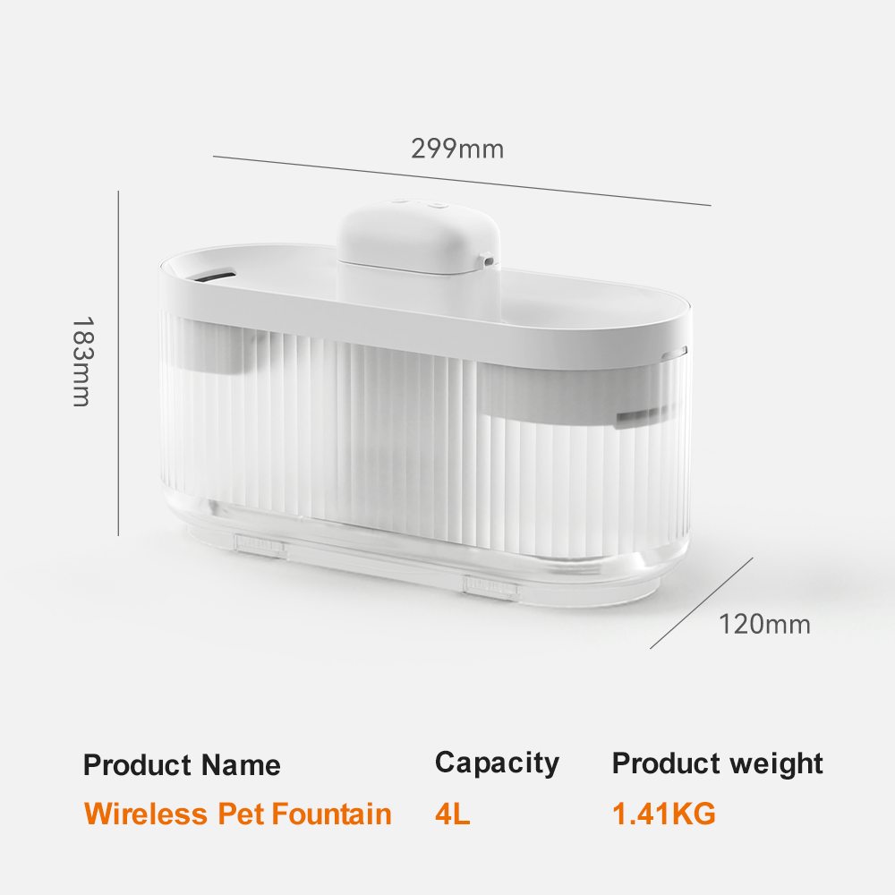 dudupet new arrival Two Sides Water Dispensing Dog Water Fountain 3L Smart Induction Usb Cat Water Fountain 