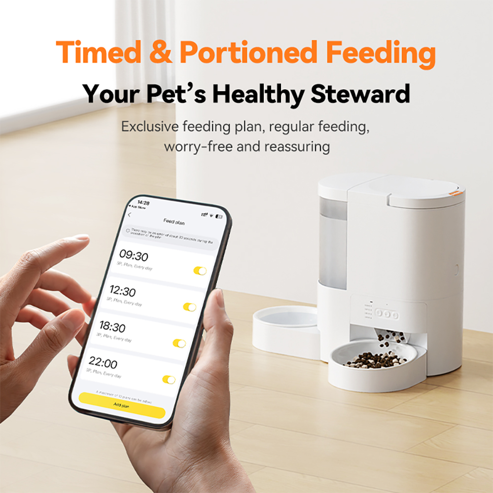 dudupet New Design F13 All-in-One Smart Pet Feeder & Water Dispenser 2 in 1 Automatic Cat Feeder