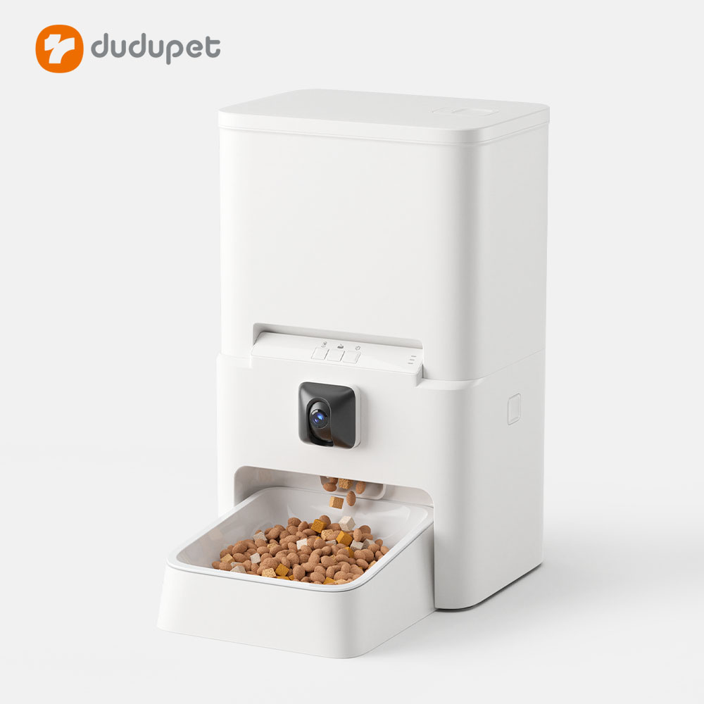 Dudupet New Design F05 Automatic Pet Feeder 6L Cat Food Dispenser Adjustable Camera Dog Food Smart Feeder